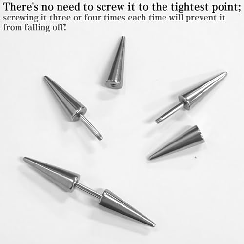 20 Pack Gothic Hair Clips with Spikes - Edgy Punk Accessories