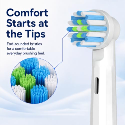 Cellena Replacement Brush Heads for Oral-B Pro & Genius, 8-Pack