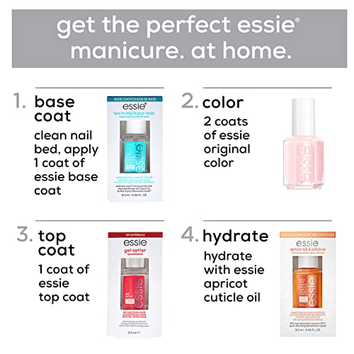essie Speed Setter Quick-Dry Top Coat - 8-Free Vegan Nail Polish 0.46 fl oz