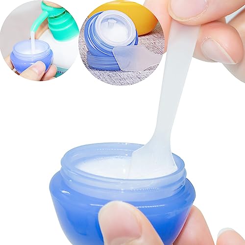 Clear 100 Pack Cosmetic Spatulas - Small Plastic Spoons for DIY Facial Mask & Skincare
