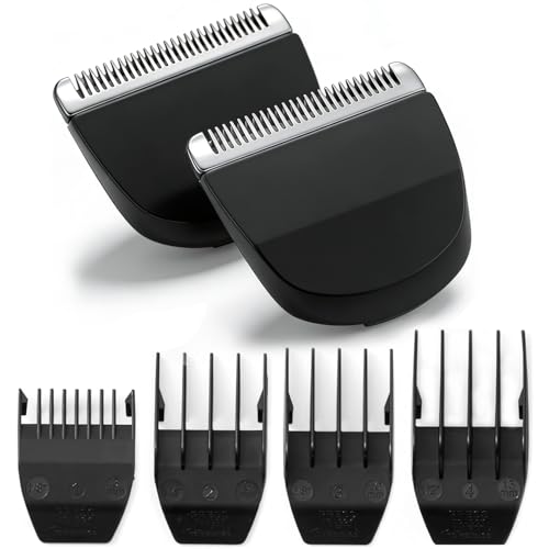 Wahl Peanut Clipper Replacement Blades & Guards - Black 6Pcs