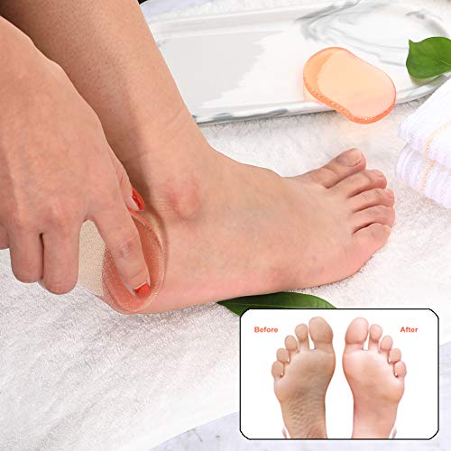BEZOX Glass Foot File Callus Remover Orange Nano Technology Pedicure Rasp