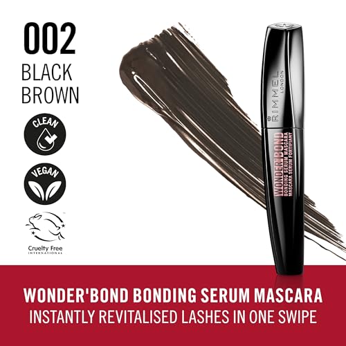 Rimmel Wonder'Bond Bonding Serum Mascara - Black Brown, 0.39oz