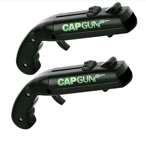 Black Cap Gun Bottle Opener - Fun Novelty Gadget for Parties