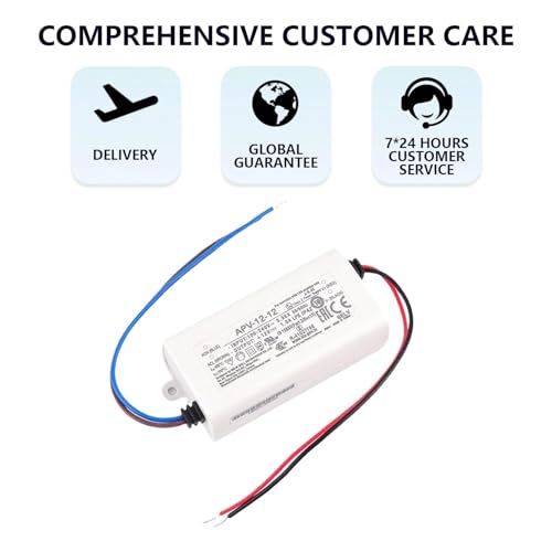 12V 1A Switching Power Supply for LED Lighting - 12W, IP42 Protection