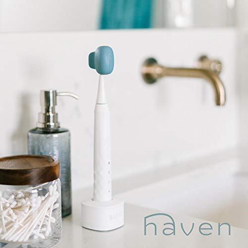 Haven 4-Pack Toothbrush Covers for Travel & Home - Fits Electric & Manual Brushes - White, Coral, Teal, Gray