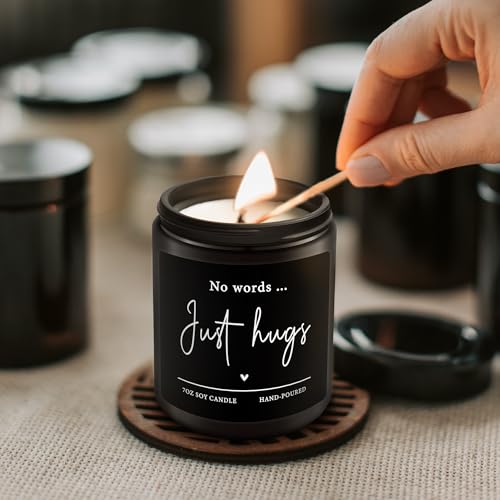 No Words Just Hugs Candle - Lavender Scented Sympathy Gift