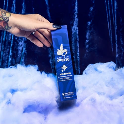 Arctic Fox Semi-Permanent Hair Dye - Sorceress Midnight Blue, 5.6 oz