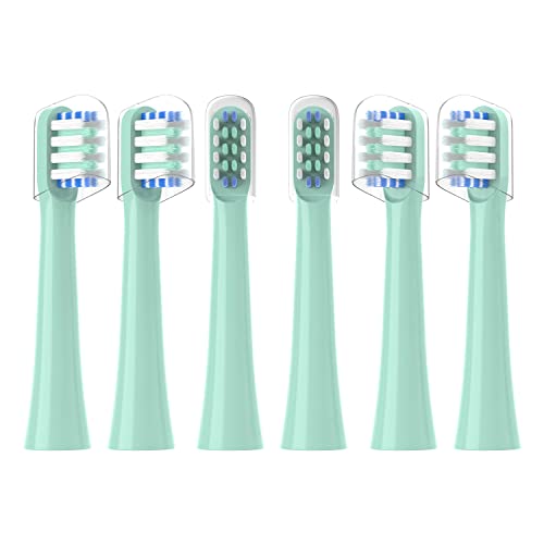 Othanary Green Replacement Toothbrush Heads for Colgate Hum Smart Toothbrush 6 Pack