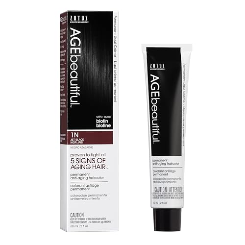 AGE Beautiful Permanent Hair Color Cream - 100% Gray Coverage & Anti-Aging Formula