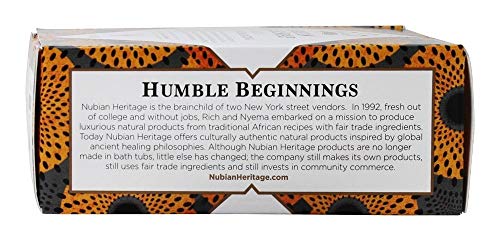 Nubian Heritage African Black Soap Bar with Shea Butter - 5 oz