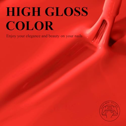 Imtiti Neon Orange Gel Polish - Long Lasting, High Gloss 10ml