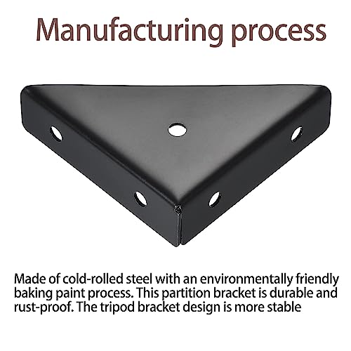 Heavy Duty Triangular Shelf Brackets - 4 Pcs Cold Rolled Steel Support
