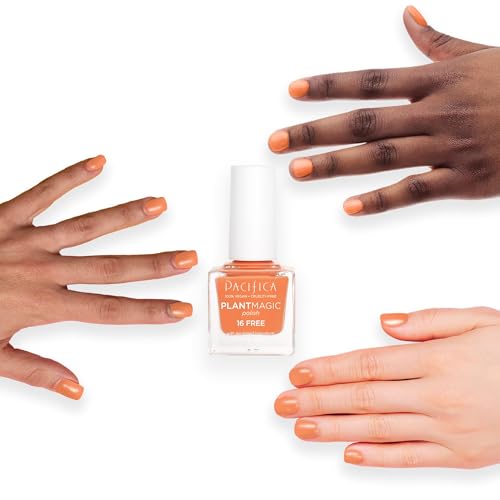 Pacifica Plant Magic Orange Nail Polish – Vegan & Chip-Resistant