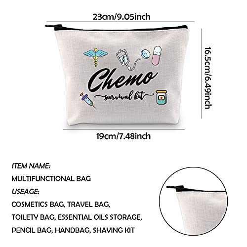 WCGXKO Chemo Care Package Survival Kit for Women - Chemotherapy Treatment Zipper Pouch Bag