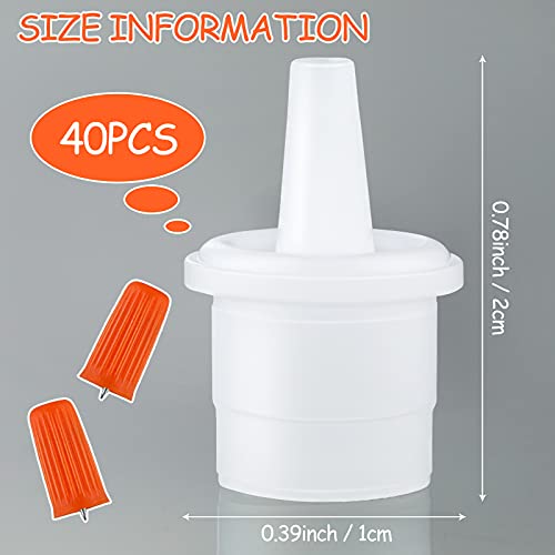 44-Piece Eyelash Glue Replacement Kit with Nozzle Tips & Plugs