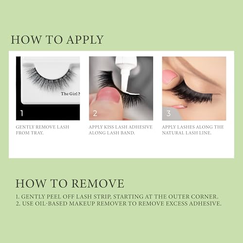 KISS Lash Couture Muses Legacy False Eyelashes - 12mm, Pack of 2