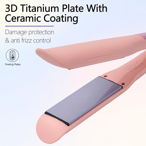 WINB 2-in-1 Hair Straightener and Curler, 1-Inch Ceramic Flat Iron