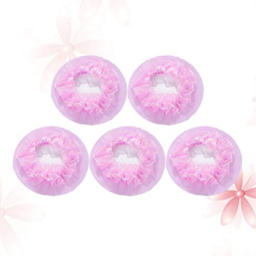 Pink Invisible Hair Nets Mesh Hair Accessories for Ballet & Dance - 5 Pack