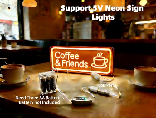 Portable USB Battery Box for Neon Signs with Timer & Dimming