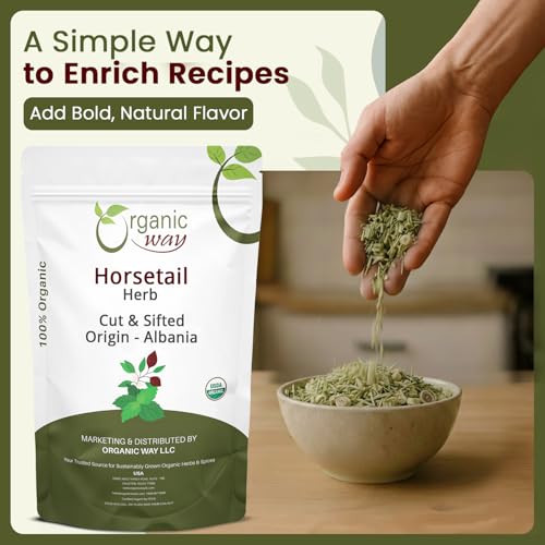 Organic Horsetail Herb Cut & Sifted Tea - 2 Ounce, USDA Organic