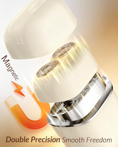 Rechargeable Facial Hair Removal Shaver for Women - Painless Peach Fuzz Remover
