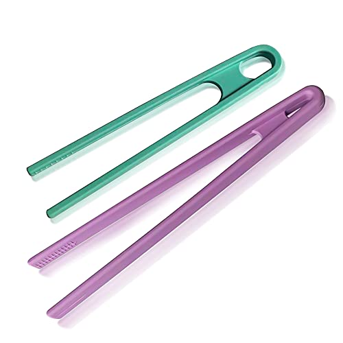 Silicone Toaster Tongs Set of 2 - Heat Resistant & Non-Stick