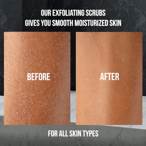 White Naturals Activated Charcoal Body Scrub for Exfoliation & Glow