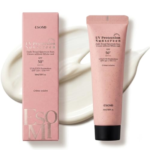ESOMI SPF50+ PA++++ Sunscreen Face Cream - Zero White Cast, 50ml