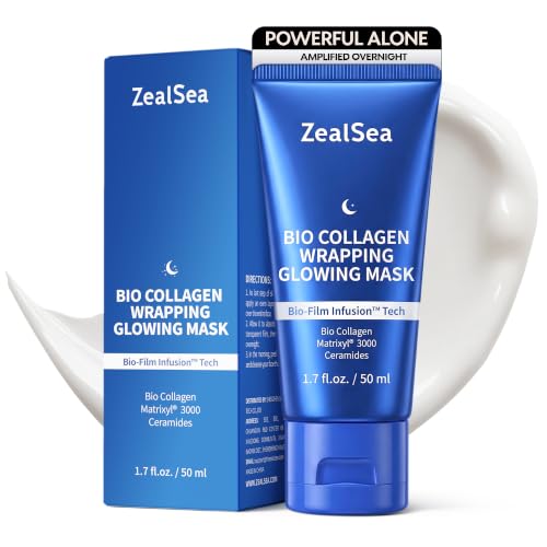 ZealSea Collagen & Matrixyl 3000 Overnight Peel Off Face Mask, 1.7oz