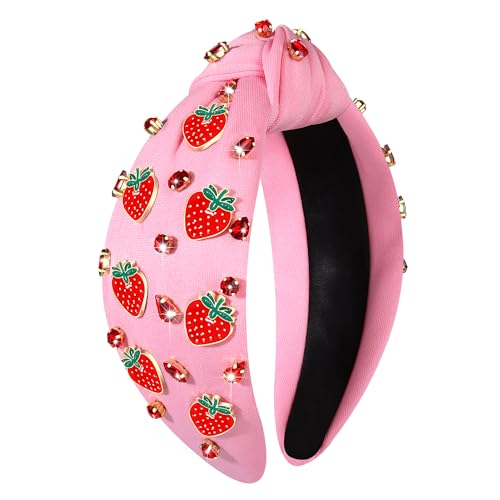Fruit A-Pink Strawberry Headband for Women - Summer Hair Accessory