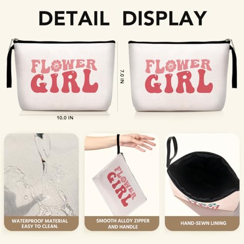 Hanamiya Na Multicolor Flower Girl Proposal Gift Makeup Bag for Bridal Party