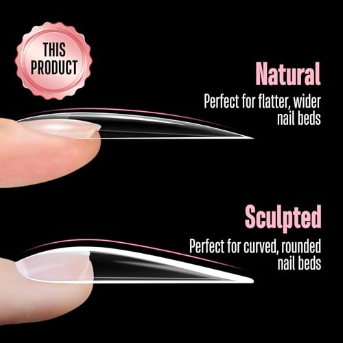 XXL Stiletto Sharp Soft Gel Nail Tips - 240 pcs Press-On
