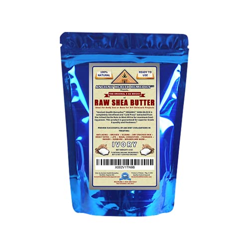 Ancient Health Remedies Organic Raw African Shea Butter - 8 Ounce