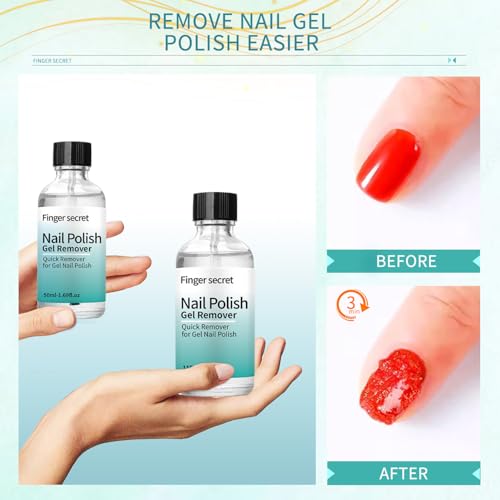 SMSMYXF Finger Secret Gel Nail Polish Remover Kit 110ml - Pack of 1