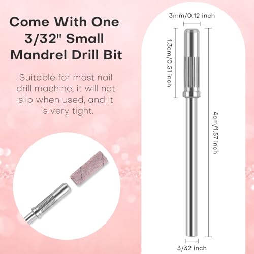 110pcs Nail Drill Bits Set - Sanding Bands with 3.1mm Mandrel