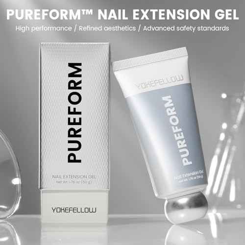 YOKEFELLOW Clear Poly Nail Gel 50g PF01-Crystal Clear Ultra Transparent Extension Gel