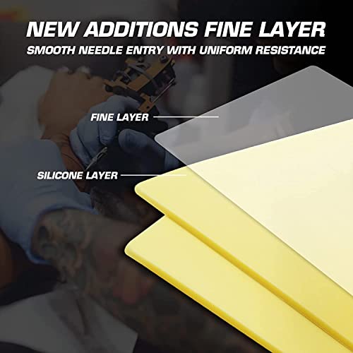 Yuelong 3+20PCS Tattoo Skin & Transfer Paper Kit - Practice Silicone & Stencil Supplies