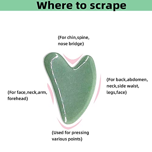 TOP SEWING Jade Gua Sha Facial & Body Massage Tool P - Natural Jade Stone
