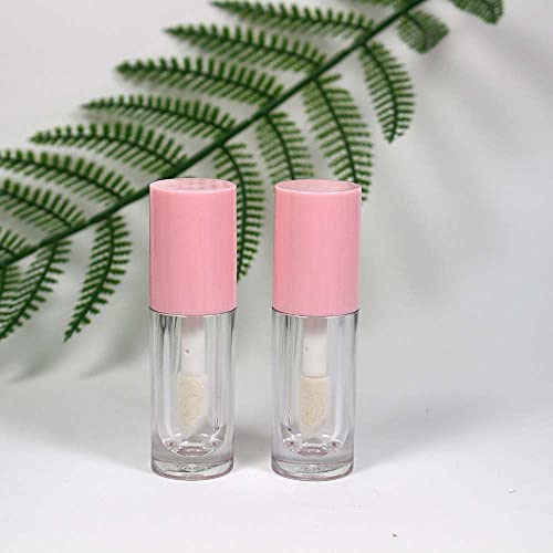 COSIDEA 14pcs 6ml Pink Round Lip Gloss Tubes for DIY