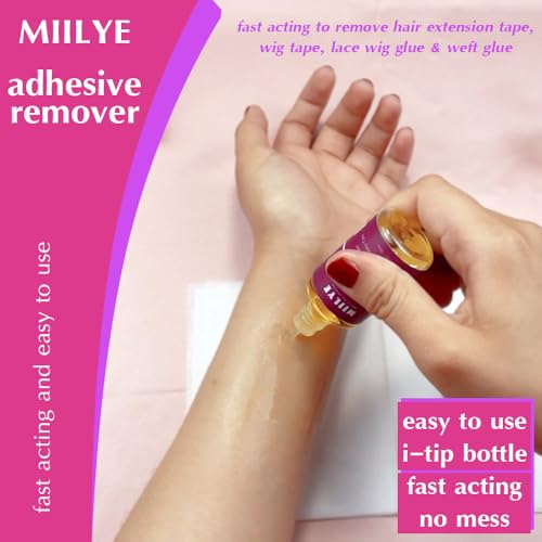Wig Glue & Tape Remover - 2 Bottles, Adhesive Residue & Extension Removal