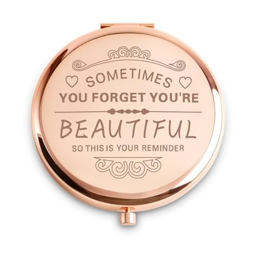 Personalized Compact Mirror for Women - Custom Gift for Her