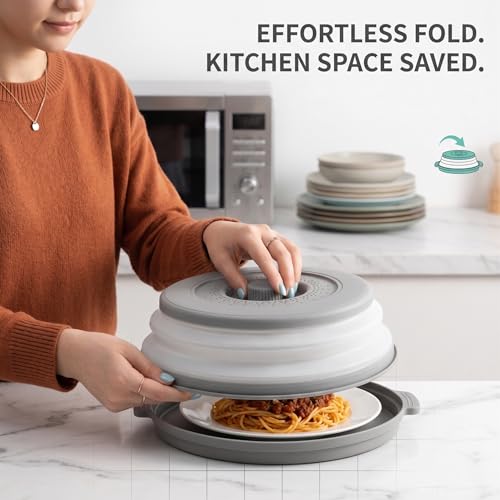 Microwave Cover for Food - 2-in-1 Anti-Scald Splatter Guard