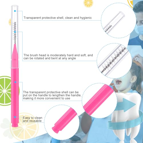 355-Piece Interdental Brush and Floss Pick Set for Braces - Multicolor