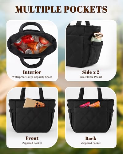 Insulated Lunch Bag for Men & Women - Large Leakproof Cooler Tote