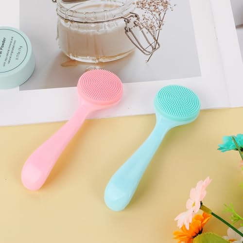 Silicone Face Brush 2-Pack - Soft Exfoliating Scrubbers for All Skin Types