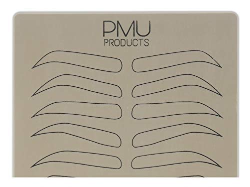 Cosmopolitan Pack Double-Sided Microblading Practice Skin - Realistic Hairstroke, No Ink Needed (Black - 5) by PMU PRODUCTS