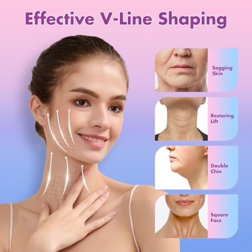 Mr.Jing 2 Pack Black & Black V-Line Chin Up Masks for Face Slimming & Double Chin Reduction