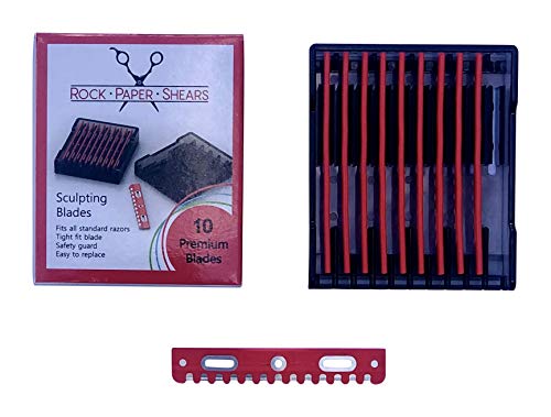Hair Sculpting Razor Blades Replacement Set for Styling - 10 Pack