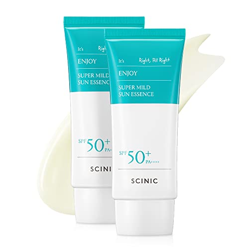 SCINIC Enjoy Super Mild Sun Essence Set SPF50+ | Hydrating, Lightweight, Non-Sticky, 50ml